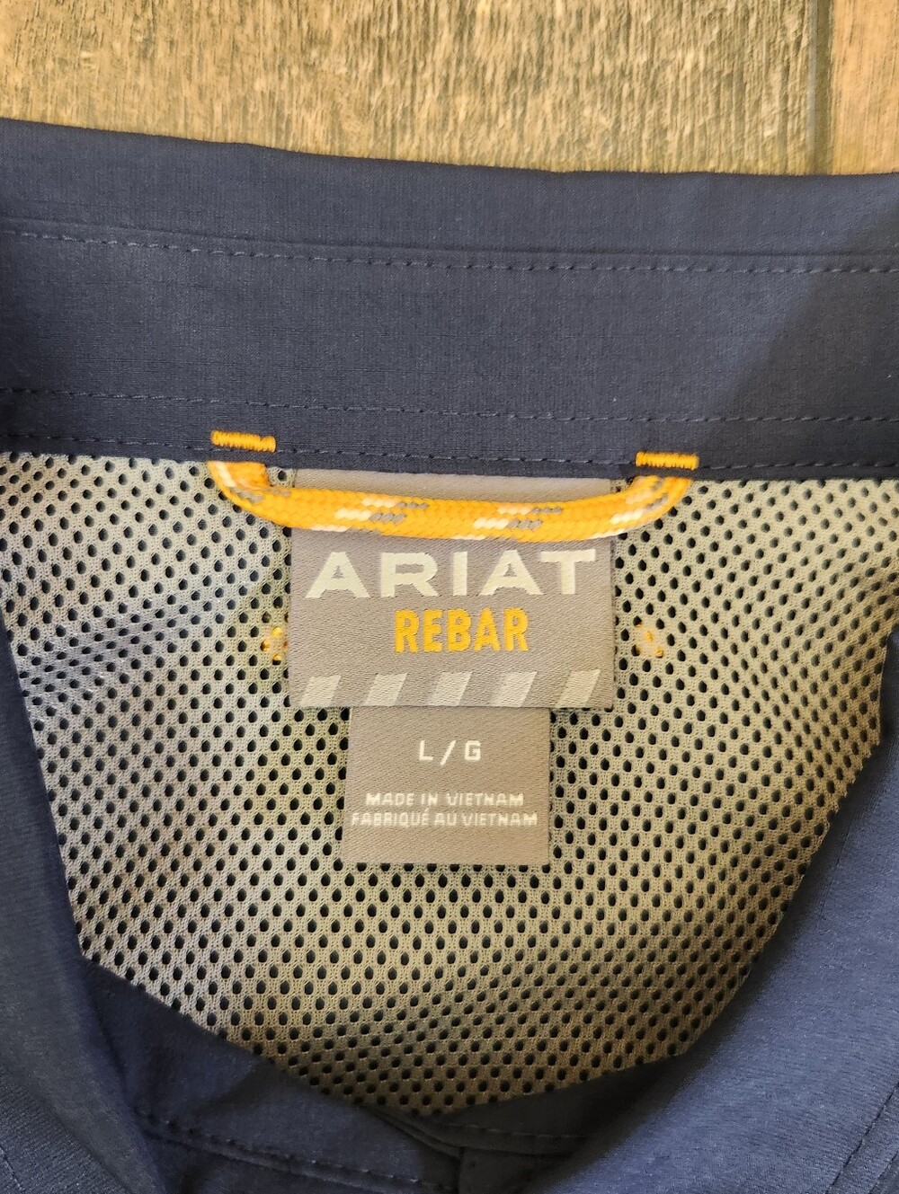 Ariat Rebar VentTEK DuraStretch Work Shirt Womens Large Navy Blue Pocket UPF 50 - Picture 4 of 8